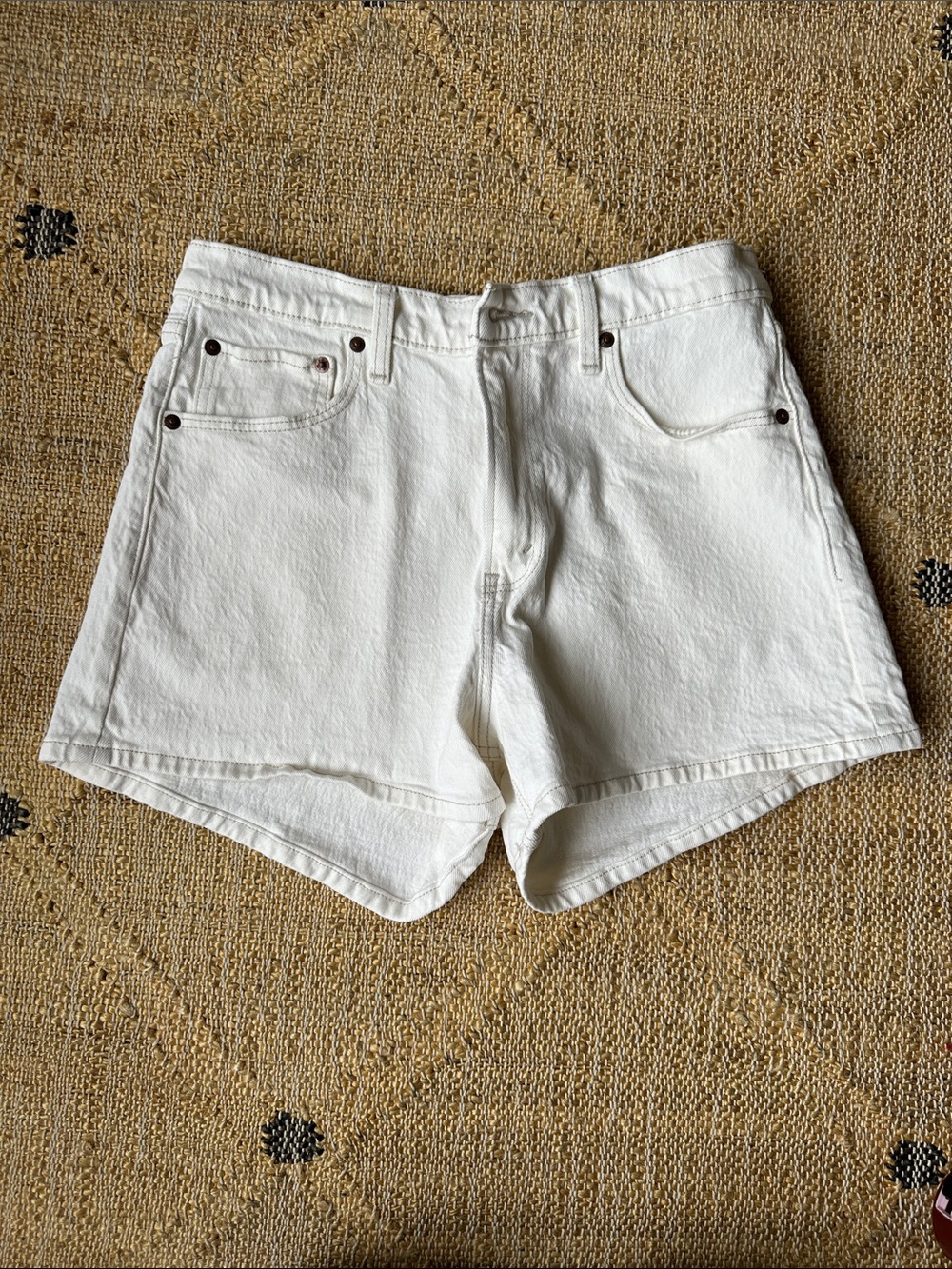 Classic Women's White Denim Shorts